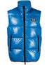 logo patch padded gilet